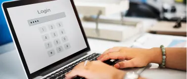 Pantalla de inicio de sesión con varias contraseñas